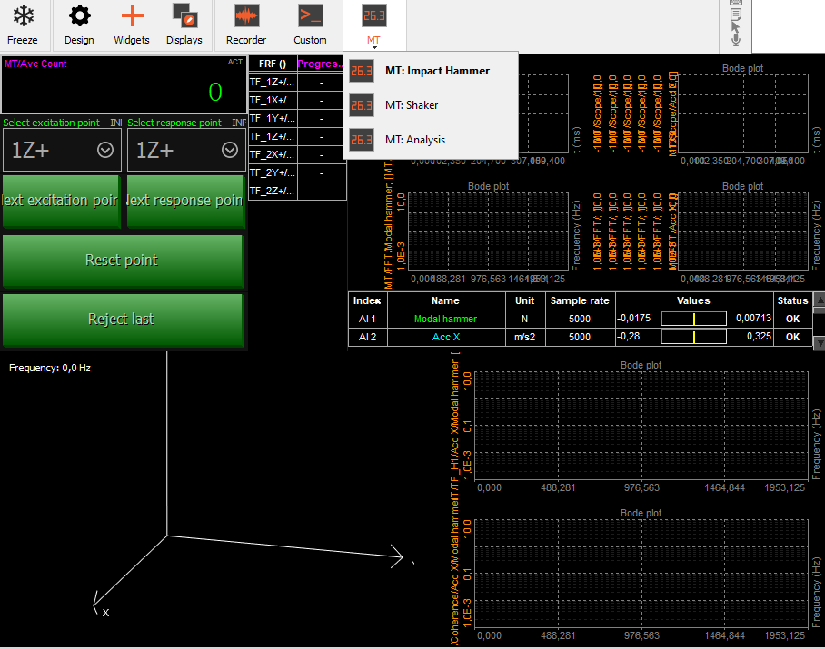 Modal Test > Machinery Diagnostics > Modules > Setup Dewesoft X Manual EN