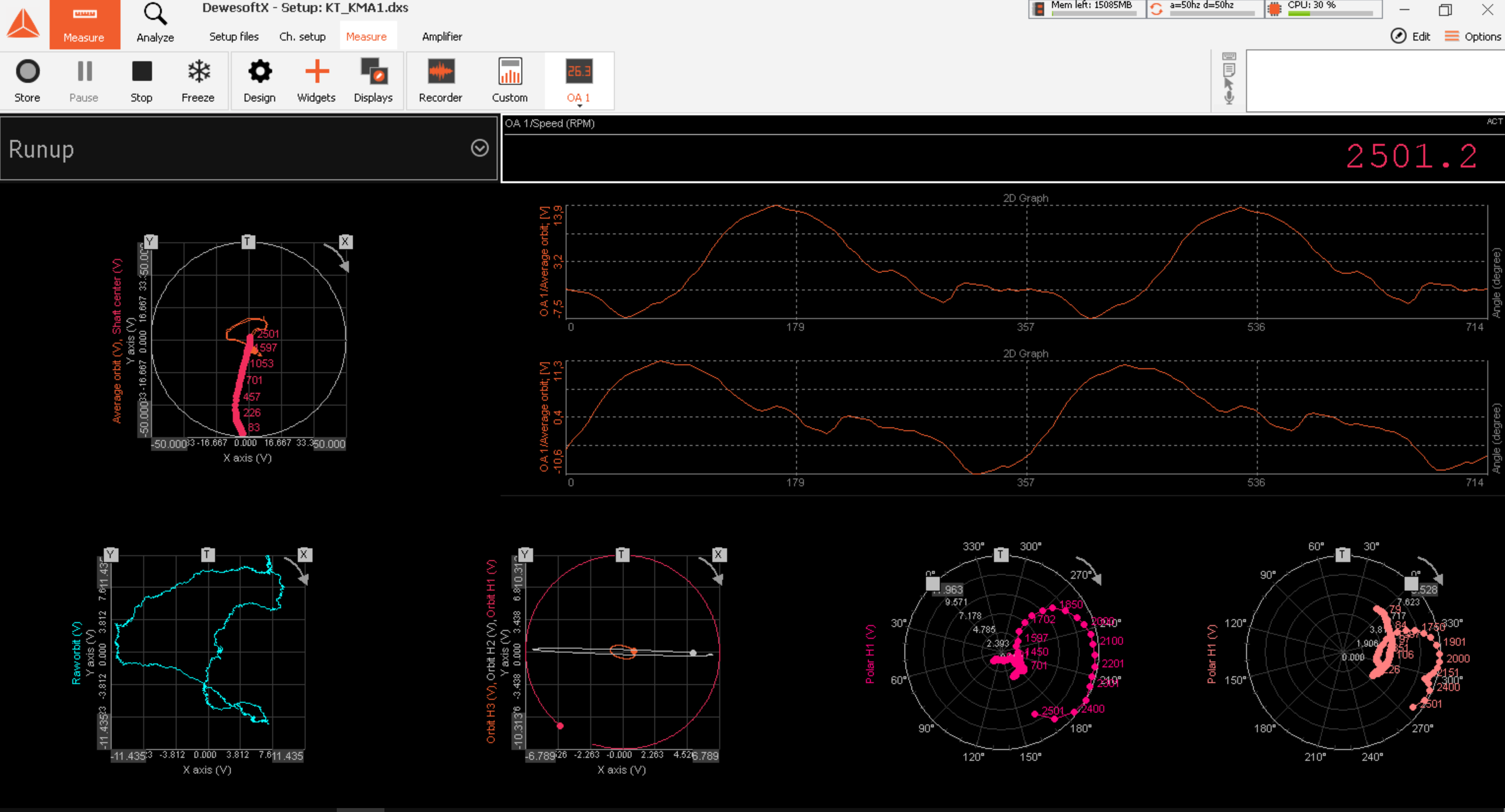 Orbit Analysis > Machinery Diagnostics > Modules > Setup | Dewesoft X ...