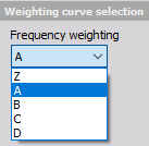 Weighing filter_Curve
selection