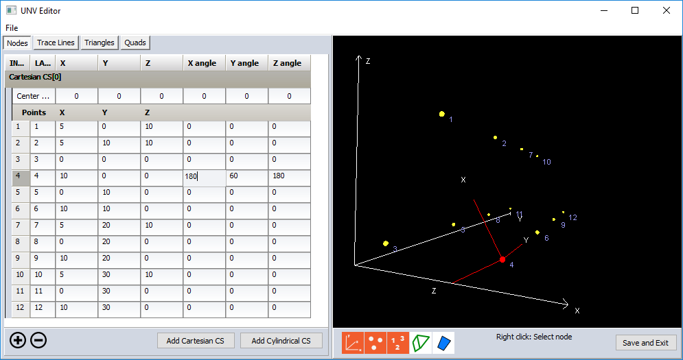 GeometryDisplay_UNV Editor_Sensor
rotation