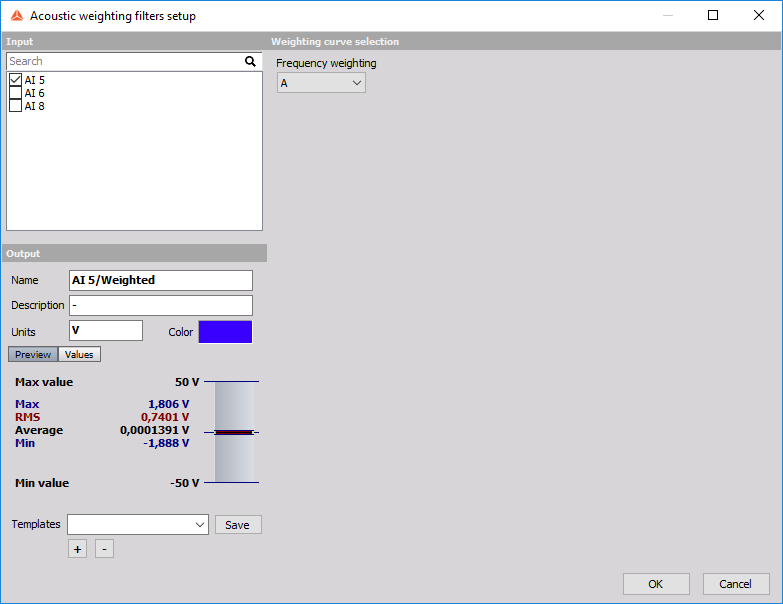 Weighing filter_Setup