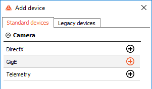 GigE_Add device